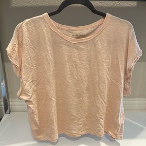 We The Free Light Pink Short Sleeve Tee